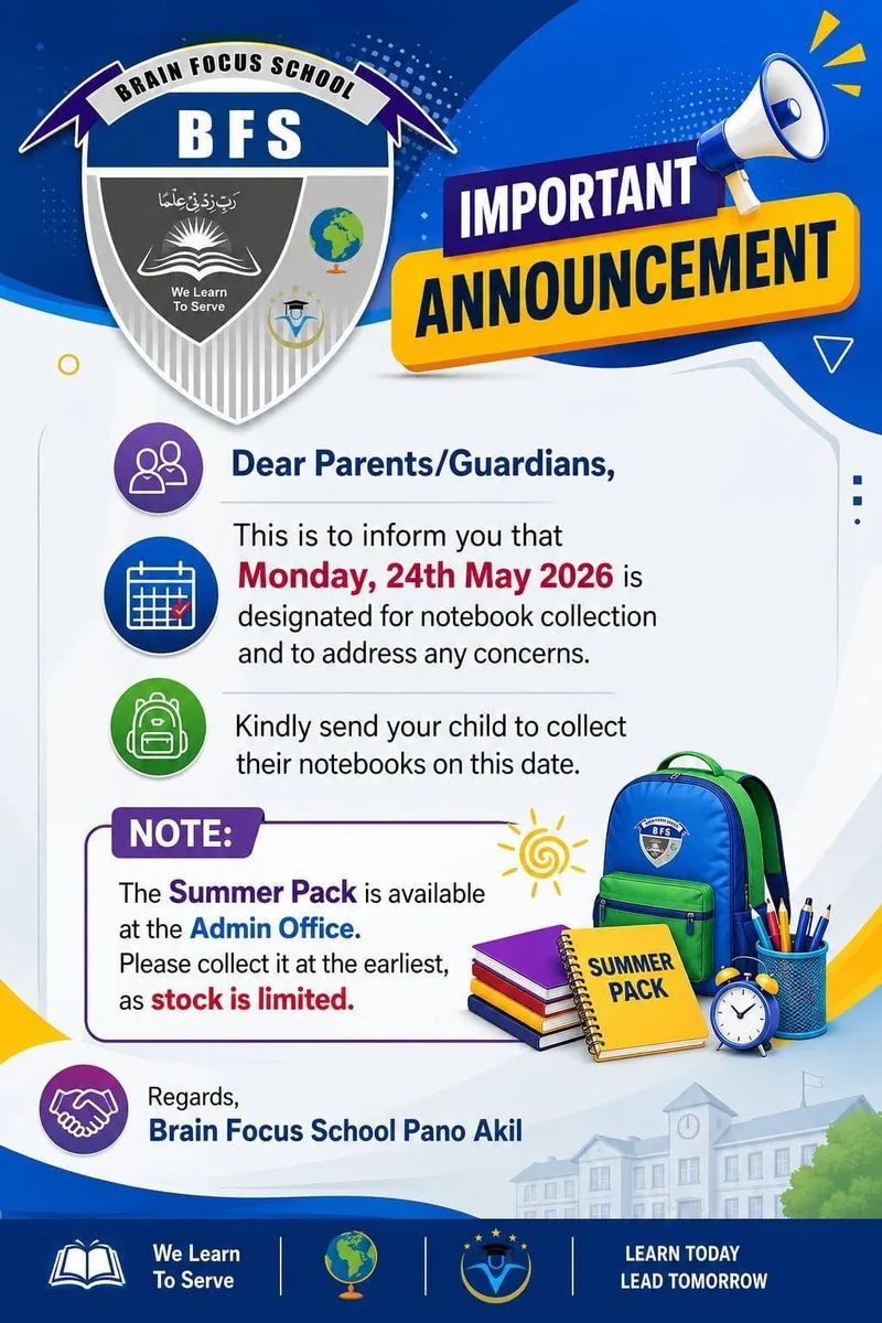 Important announcement poster
